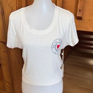 Ocean Drive size XL NWT NEW White New York City Heart Tee